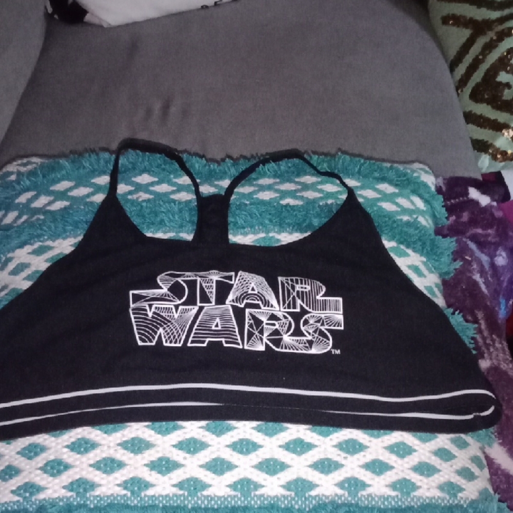 Star Wars Black and White Graphic Bra
